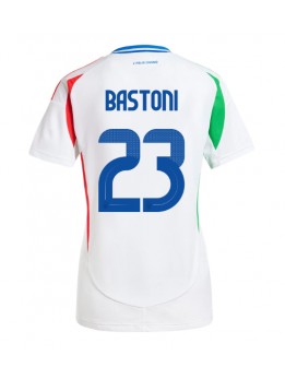 Billige Italia Alessandro Bastoni #23 Bortedrakt Dame EM 2024 Kortermet